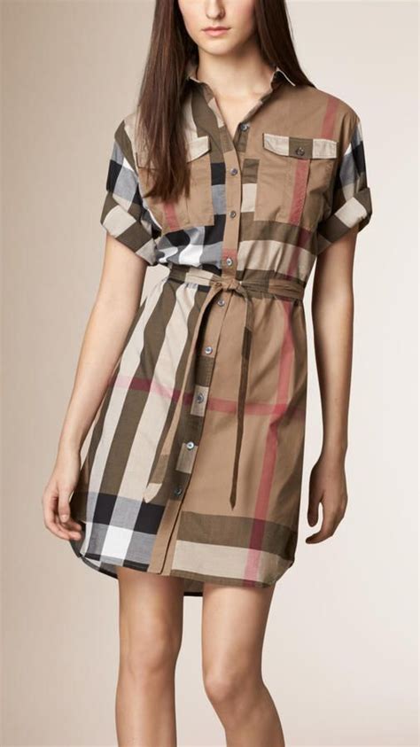 shirt dress burberry|burberry shirt dress for women.